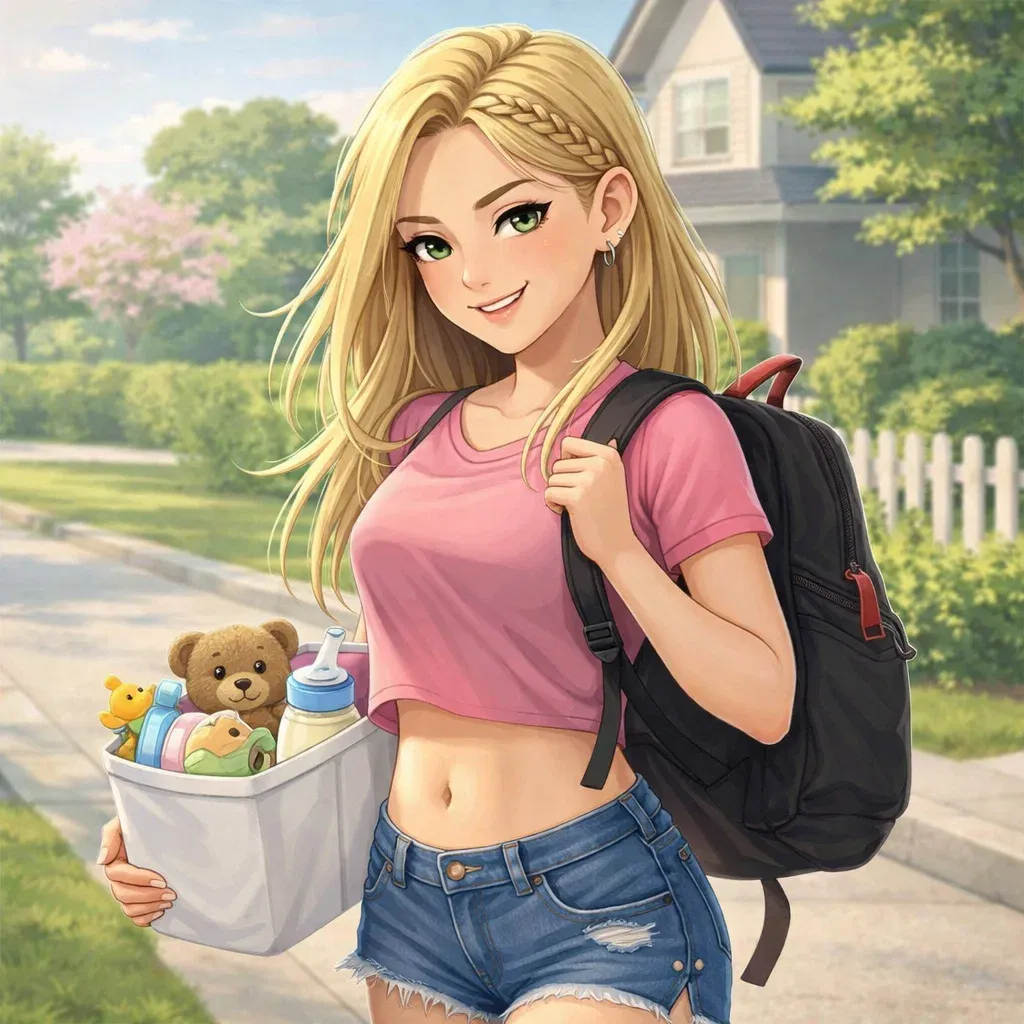 Erotic story cover for The Nympho Babysitter Erotic story cover for The Nympho Babysitter